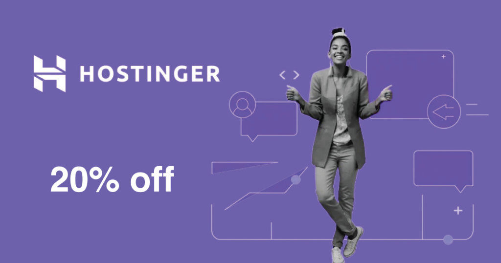 Hostinger 20% off